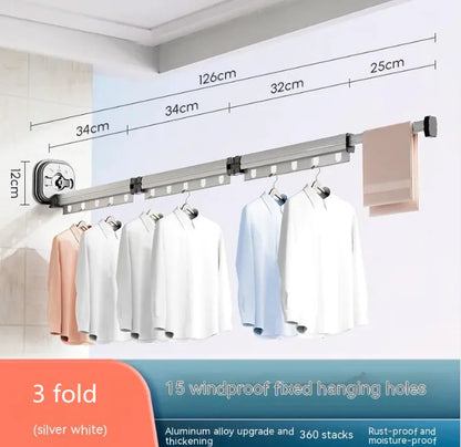 Suction Cup Folding Clothes Hanger