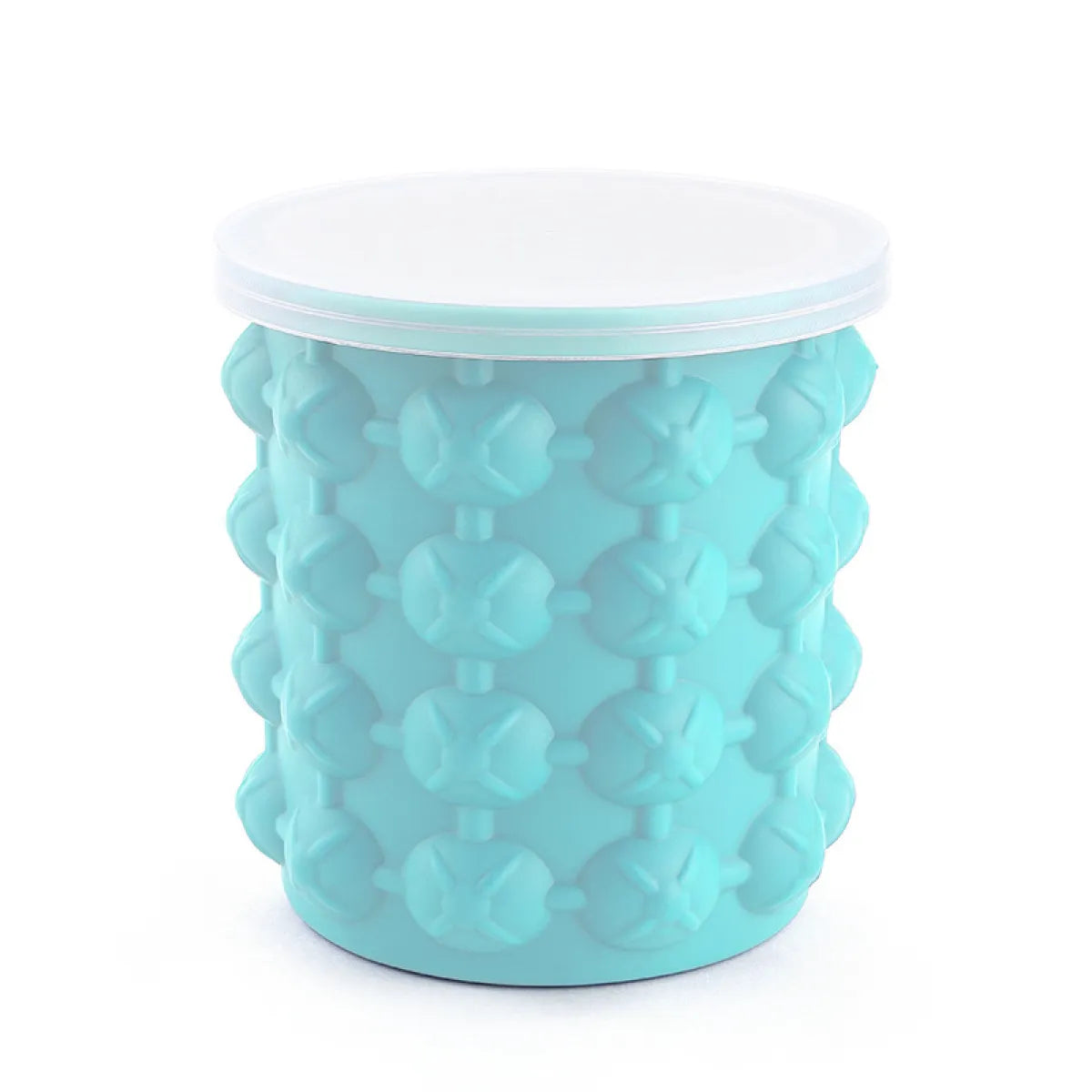 Silicone Ice Cube Molder Portable Bucket