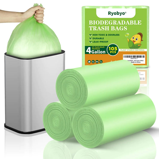 Ryobyo Biodegradable Small Trash Bags 4 Gallon