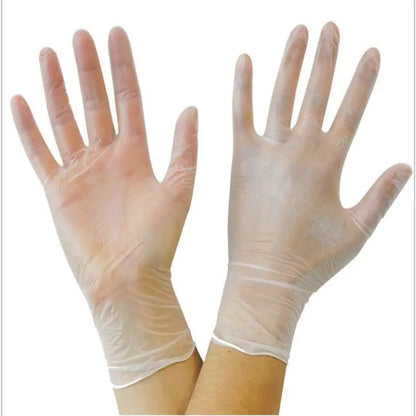 Clear Vinyl Disposable Gloves Medium
